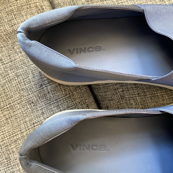 Vince Corbin Gentian Satin Slip on Sneakers - Picture 3 of 5